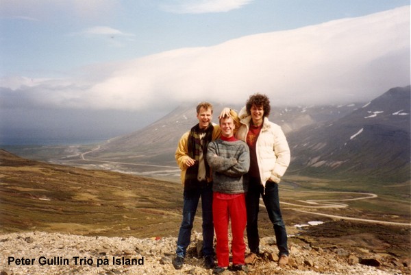 Ole, Peter og Morten på turne på Island